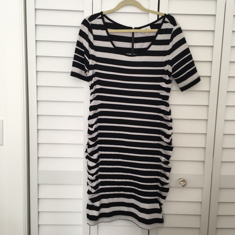 ECI Bodycon Side-Rouched Dress